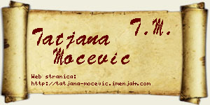 Tatjana Močević vizit kartica